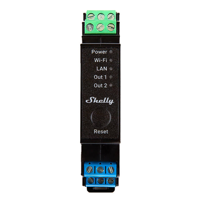 Product Ενδιάμεσος Διακόπτης DIN Rail Smart Switch Shelly Pro 2PM with power metering, 2 channels base image