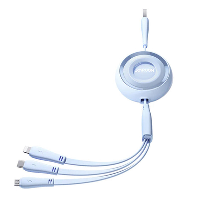 Product Καλώδιο 3in1 Joyroom Colorful USB to USB-C/Lightning/Micro USB 3.5A, 1m (blue) base image