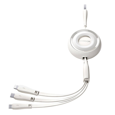 Product Καλώδιο 3in1 Joyroom Colorful USB to USB-C/Lightning/Micro USB 3.5A, 1m (white) base image