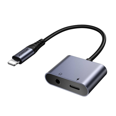 Product Αντάπτορας 2-in-1 Audio Joyroom SY-L01 Lightning to 3.5mm + Lightning (black) base image