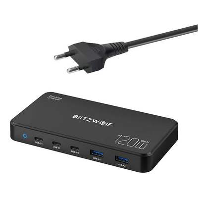 Product Φορτιστής Πρίζας Blitzwolf BW-i100 5in1 120W base image