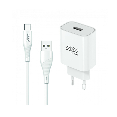 Product Φορτιστής Τοίχου Myway Λευκό 12 W base image