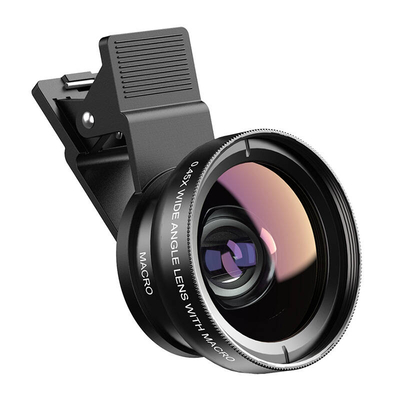 Product Φακός Κάμερας ?Κινητών Apexel APL-0.45XWM 0.45x wide angle+12.5x macro lens (Black) base image