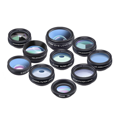 Product Αξεσουάρ Φακών Apexel Mobile kit APL-DG10 10 in 1 (Black) base image