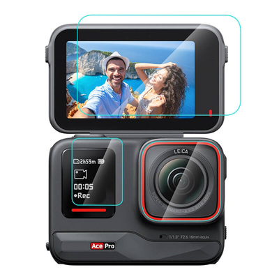 Product Προστασία Οθόνης Puluz 3 in 1 Tempered Glass Film For Insta360 Ace Pro (PU951T) base image