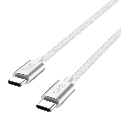 Product Καλώδιο USB Budi USB-C to USB-C 65W 1,5m (white) base image