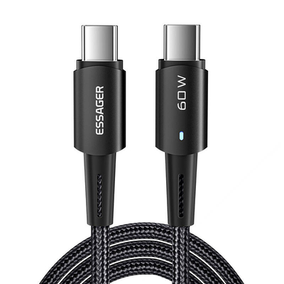 Product Καλώδιο USB-C to USB-C 60W Essager 1m (black) base image