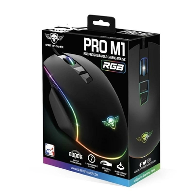 Product Ποντίκι Gaming Ενσύρματο Spirit of Gamer Souris Pro M1 Μαύρο base image