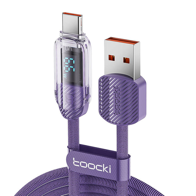Product Καλώδιο USB to USB-C Toocki TXCTYX05-P, 1m, FC 66W (purple) base image