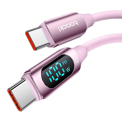 Product Καλώδιο USB-C to USB-C Toocki TXCTT1- XX04-B2, 2m, FC 100W (pink) base image