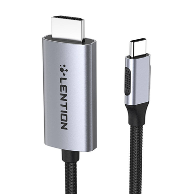 Product Καλώδιο USB Lention CU707 USB-C to HDMI 2.0 4K60Hz, 1Gbps, 3m (gray) base image