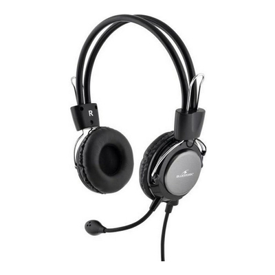 Product Headset Bluestork MC-201 Μαύρο/Ασημί base image
