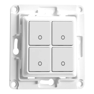 Product Διακόπτης Τοίχου Shelly με 4 Κουμπιά (Λευκό) base image