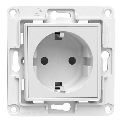 Product Πρίζα Τοίχου Shelly (Λευκό) base image