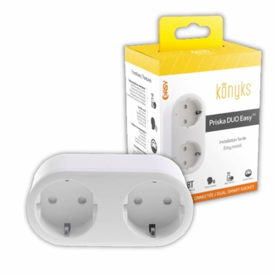 Product Πολύπριζο με 2 Πρίζες Χωρίς διακόπτη Konyks Priska Duo Easy Wi-Fi 16 A base image