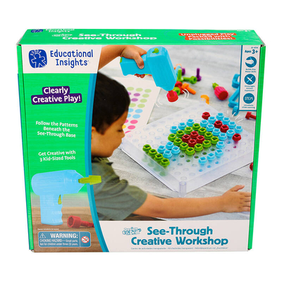 Product Παιχνίδι Κατασκευών Learning Resources Design & Drill See Through Creative Workshop EI-4114 base image
