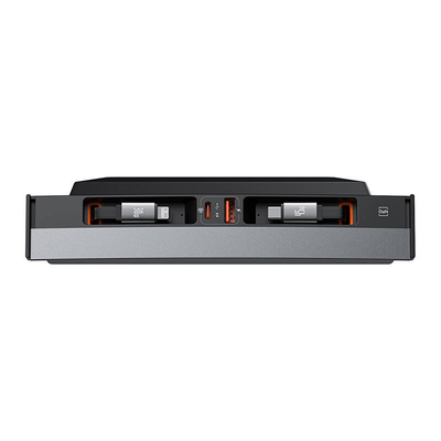 Product Φορτιστής Αυτοκινήτου Baseus Hub T-Space με Καλώδια USB-C σε Lightning για Tesla (Μαύρο) base image