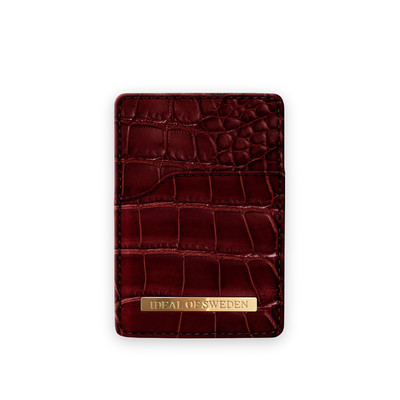 Product Card Holder iDeal Of Sweden Magnetic Claret Croco IDMCH-DC-83 base image