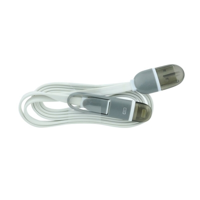 Product Καλώδιo USB Baku 2 σε 1 - iPhone 5/6/iPad+Micro USB 1m άσπρο base image