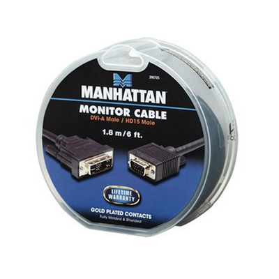 Product Καλώδιο DVI-A Manhattan - VGA M/M 1.8m base image