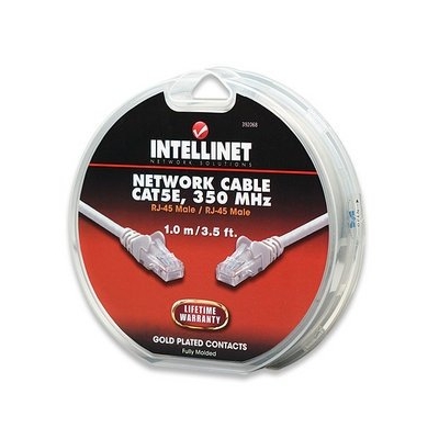 Product Καλώδιο Δικτύου Intellinet UTP Cat5e 350MHz 1m γκρι base image