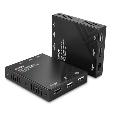 Product LINDY 120m Cat.6 HDMI & USB KVM Extender base image