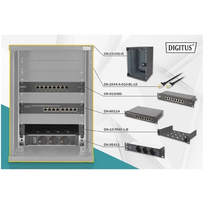 Product Καμπίνα Δικτύου Digitus-SET DN-10-SET-2-B base image