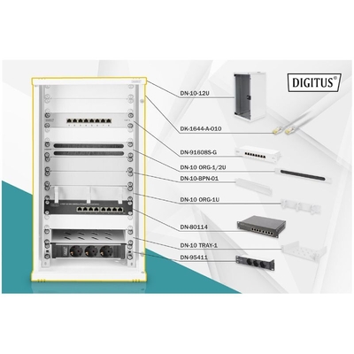 Product Καμπίνα Δικτύου Digitus Set DN-10-SET-3 base image