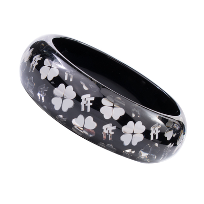 Product Γυναικείο Βραχιόλι Folli Follie 3B0A061K61 (6,5cm) Resin Black base image