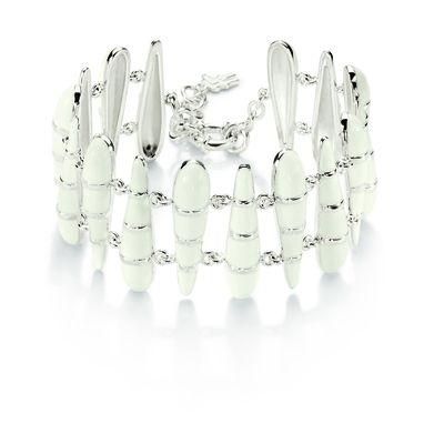 Product Γυναικείο Βραχιόλι Folli Follie 3B0F056W (18cm) από Ασήμι White base image