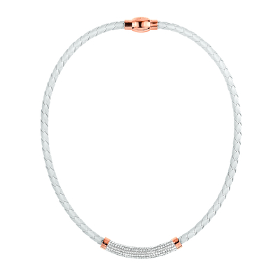 Product Γυναικείο Κολιέ Folli Follie 3N13T007Rwc (30cm) Δερμάτινο White base image