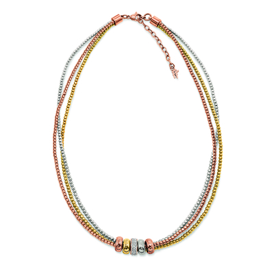 Product Γυναικείο Κολιέ Folli Follie 3N15T008Ryc (42cm) Επιχρύσωση Multicolored base image