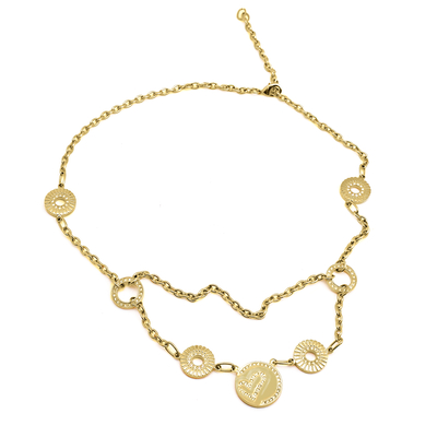 Product Γυναικείο Κολιέ Folli Follie 3N8T177Yc (60cm) από Ατσάλι Golden base image