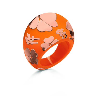 Product Γυναικείο Δαχτυλίδι Folli Follie 3R0A077Ro-52 (52) Plastic Orange base image