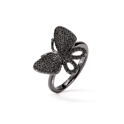 Product Γυναικείο Δαχτυλίδι Folli Follie 3R17S062Kk-52 (52) από Ασήμι Black base image