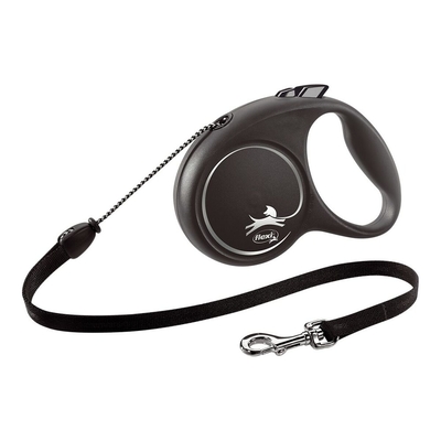 Product Λουρί Σκύλου Flexi Black Design Ασημί XS base image