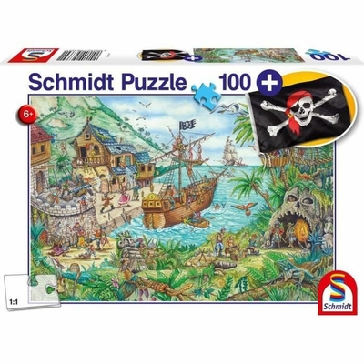 Product Παζλ Schmidt Spiele In the Pirate Bay Σημαία 100 Τεμάχια base image
