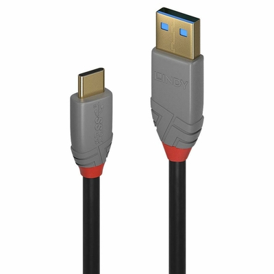 Product Καλώδιο USB A σε USB-C Lindy 36911 Μαύρο Ανθρακί base image