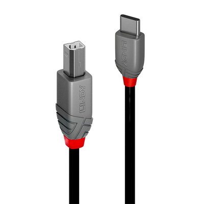 Product Καλώδιο USB-C σε USB B Lindy 36942 Μαύρο 2 m base image