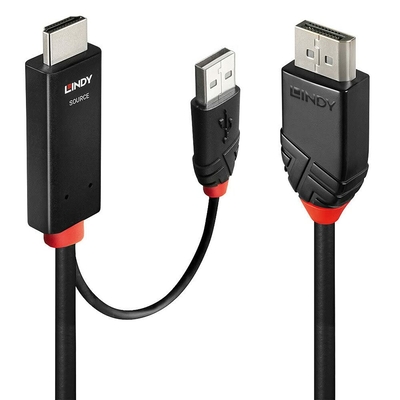 Product Αντάπτορας DisplayPort σε HDMI Lindy 41499 Μαύρο base image
