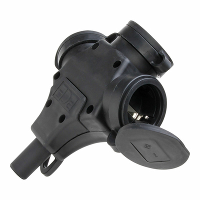 Product Βάση Πρίζας Kopp 2p+t Μαύρο 250 V Με καπάκι base image