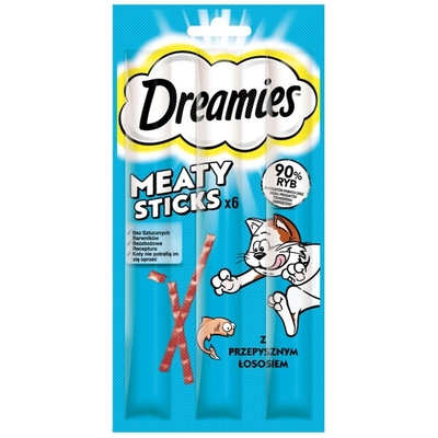 Product Snack for Cats Dreamies Meaty Sticks 30 g Salmon base image