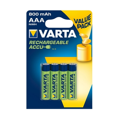 Product Επαναφορτιζόμενες Μπαταρίες Varta 800 mAh 1,2V (4 Μονάδες) base image