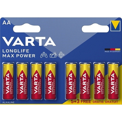 Product Αλκαλικές Μπαταρίες Varta Longlife Max Mignon AA B5+3 base image