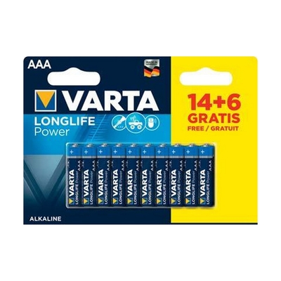 Product Μπαταρίες Varta Longlife Power (20 Τεμάχια) base image