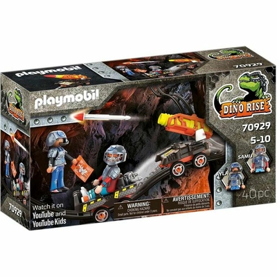 Product Playmobil Dino Rise Dino Mine Rocket Trolley 70929 base image