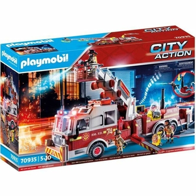 Product Playmobil Οχημάτων Fire Truck with Ladder 70935 113 Τεμάχια  base image