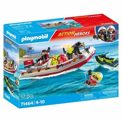 Product Playmobil City Action Φουσκωτό Σκάφος Πυροσβεστικής Με Θαλάσσιο Scooter για 4-10 ετών base image