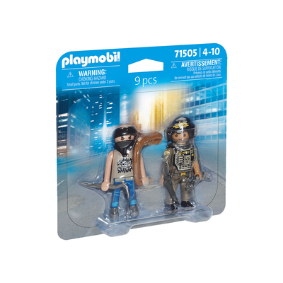 Product Playset Playmobil 71505 Αστυνόμος Κλέφτης 9 Τεμάχια base image