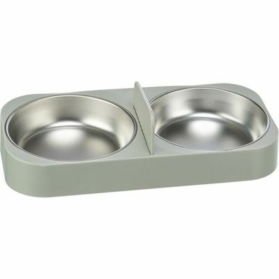 Product Ταΐστρα Trixie Λευκό Ανοξείδωτο ατσάλι Πλαστική ύλη 500 ml 32 x 5 x 16 cm base image